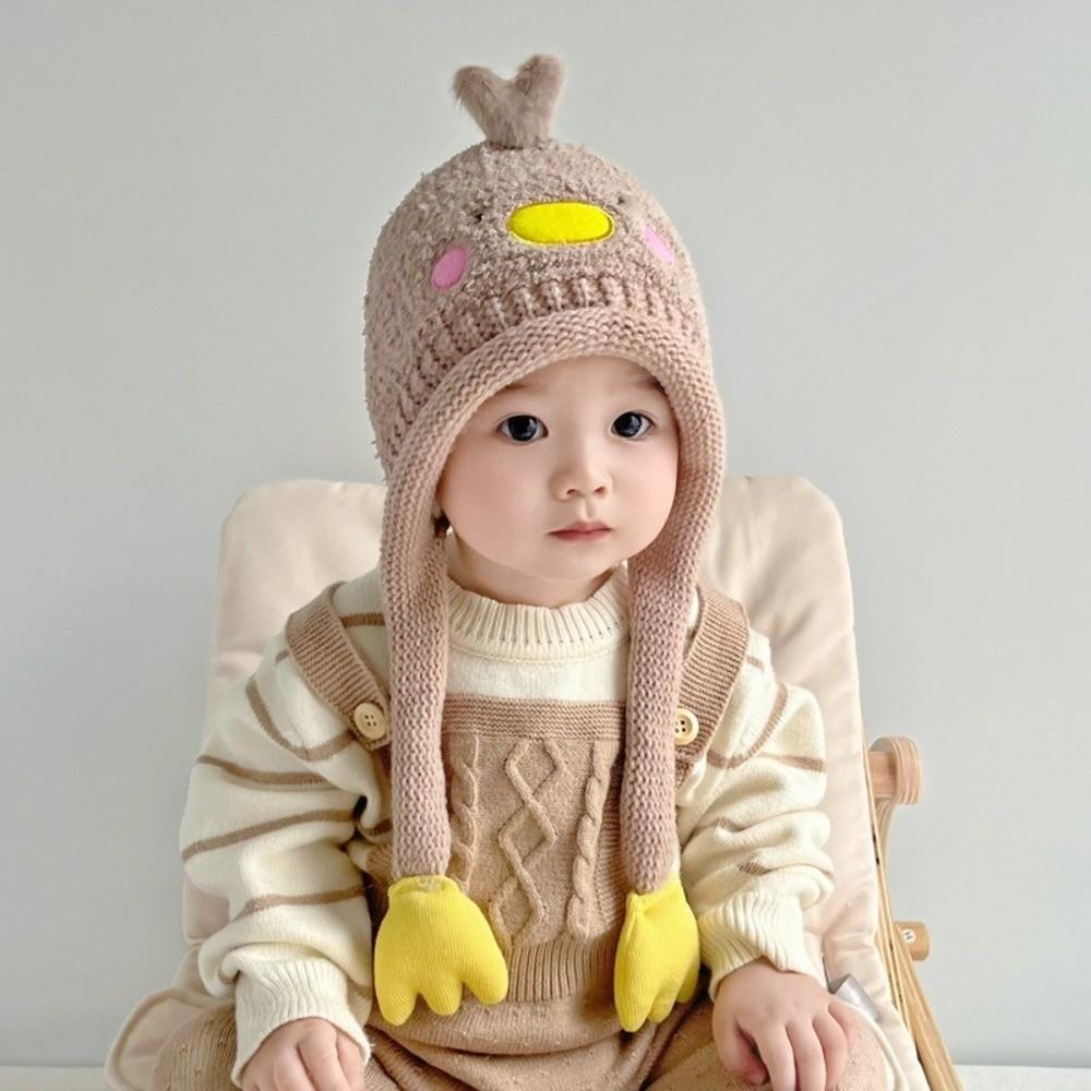 Schwein Baby Plüschmütze Cartoon Ohrenschutzmütze Liebliche Strickmütze Junge