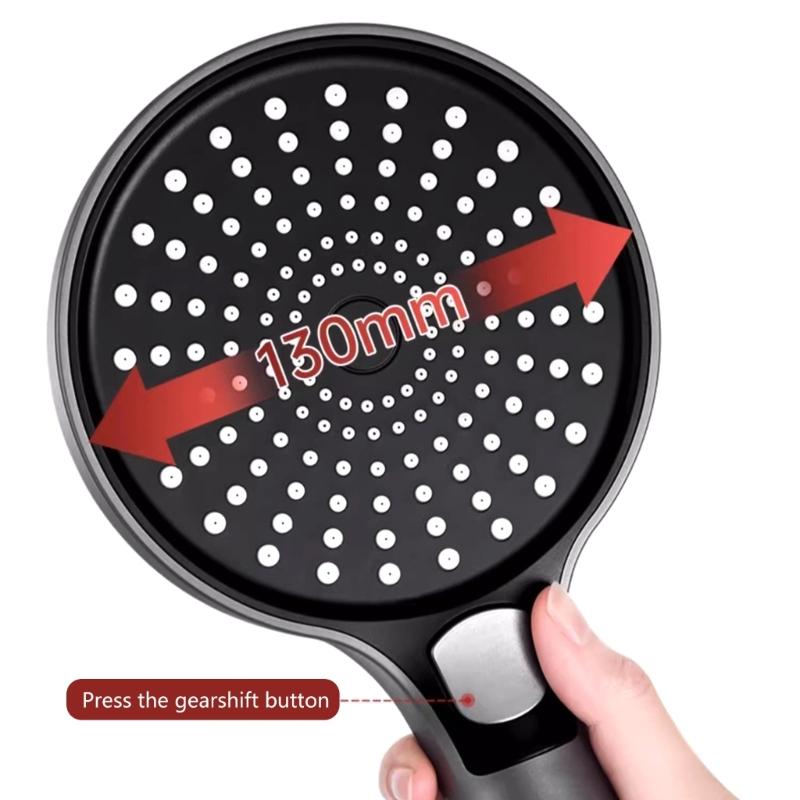 ABS Handheld Shower Head With Triple Sprays Function 130mm Coverage Area Water Filter Systems Bathroom Essential