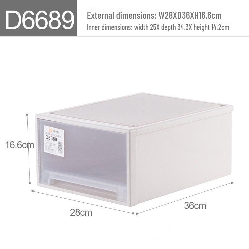 Drawer-Style Plastic Organizer Box: Multi-Layer Storage for Wardrobe & Clothing