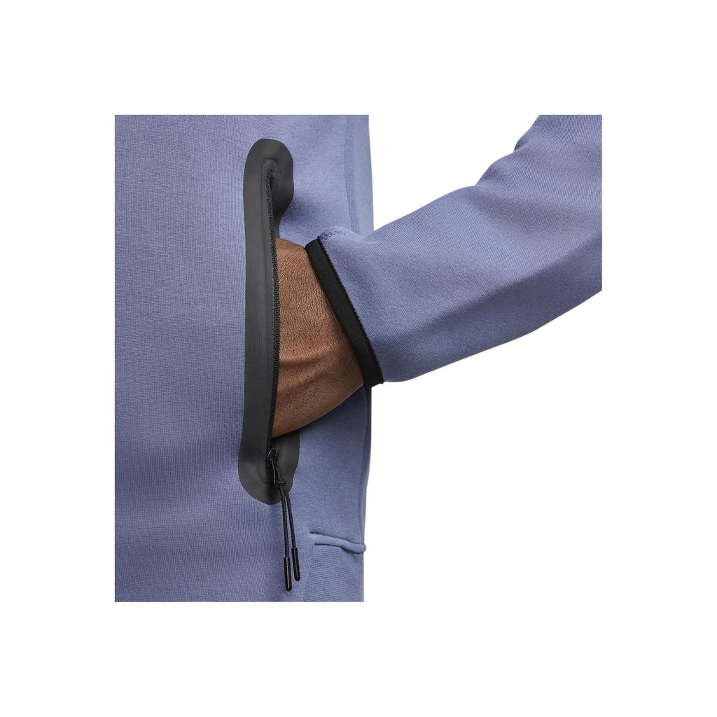 Nike Inter Milan Tech Fleece Windrunner Jacket With Embroidered Logo Men Jacket Diffused-Blue Black Lyon-Blue FV6666-491