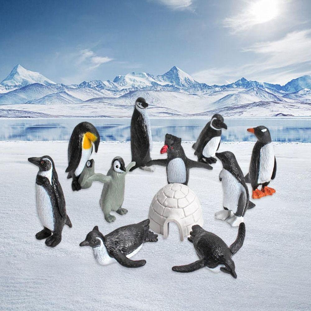Miniature Penguin Action Figures Simulation South Pole Animals Penguins Models Kids Gift