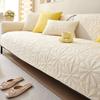 Cream Style Sofa Cushion Four Seasons Universal Non-Slip Fabric Cushion Simple Modern Washed Cotton Sofa Cover Cover Cloth