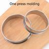 Easy Demold Baking Rings Tarts Molds Professional Stainless Steel Round Baking Rings Cake Mould for Tarts and Eggs