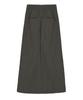 Nigaennikol Panel Long Skirt_Charcoal