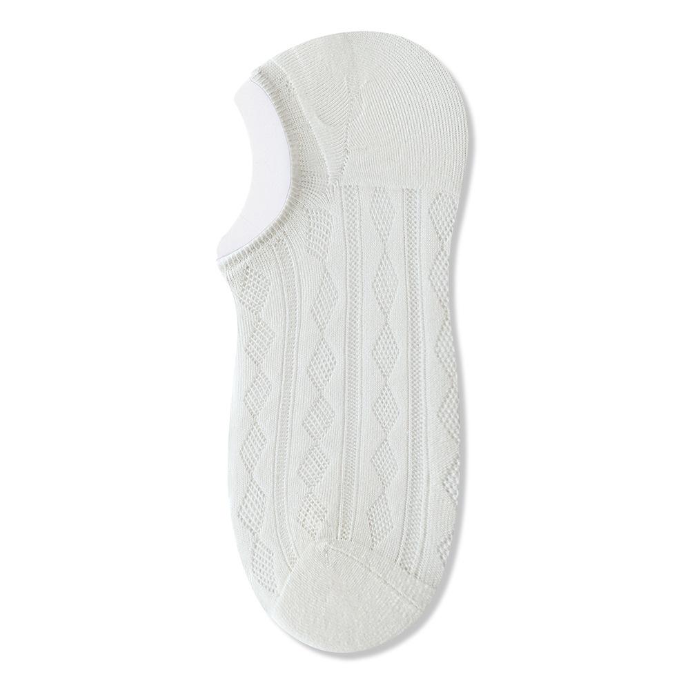 Women's Boat Socks, Thin Summer Breathable and Sweat-absorbing, Shallow-mouthed Invisible Anti-odor Short Socks, Ultra-thin Mesh Cotton Socks