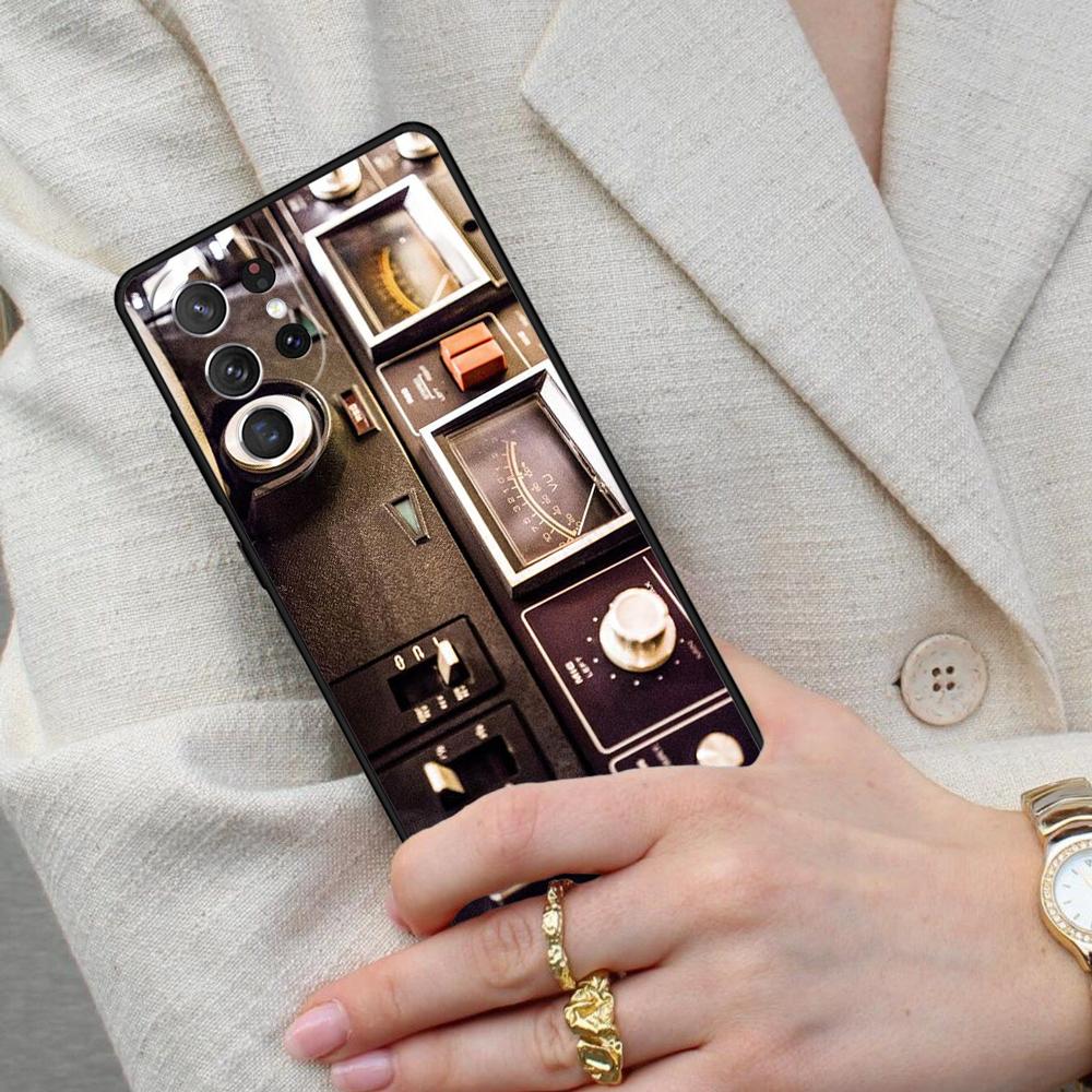 Retro Amplifier Cell Phone Case for Samsung Galaxy S26 Ultra S25 S24 S23 S22 S21 S20 Note10 Cover