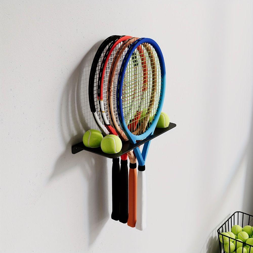 Space Saving Tennis Racket Storage Rack Large Capacity Tennis Racket Display Rack  Tennis Hall