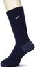 Deluxe Warm Breath Thermo Golf Deep Free Size Men's Socks, Mid-Length, 52JX0517, Navy, (25-27cm)