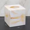 1pc Resin Tissue Box Living Room Desktop Decor Coffee Table Tissue Storage Box Bathroom Decoration Accessories Toilet Utensils