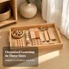 Beech Wood Montessorian Tray Portable for Preschoolers