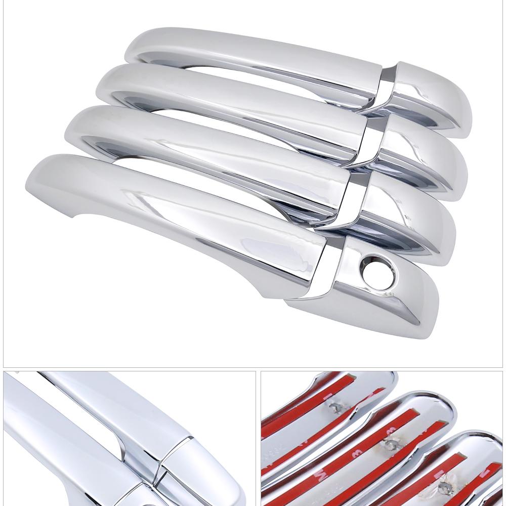For Chrysler Town and Country Voyager 2008~2016 Chrome Door Handle Cover Trim Catch Set Car Styling Accessories 2009 2010 2011