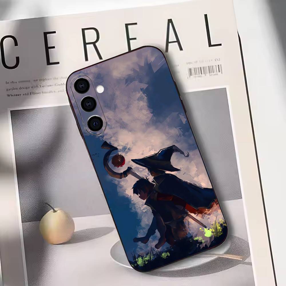 

KonoSuba Kazuma Satou Phone Case Black Silicone Soft For Samsung Galaxy A73,A72,A71,A70,A53,A52,A51 Samsung a11