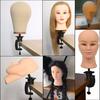 1PC Adjustable Model Mannequin Training Head Wig Stand Holder Desk Table Clamp Black Color