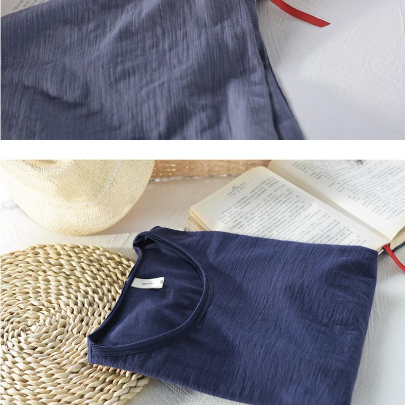 Basic Men's Cotton T-shirt Summer Tees Men Solid Color Short Sleeve Round Neck Tshirt Simple Style Tops&t-shirts