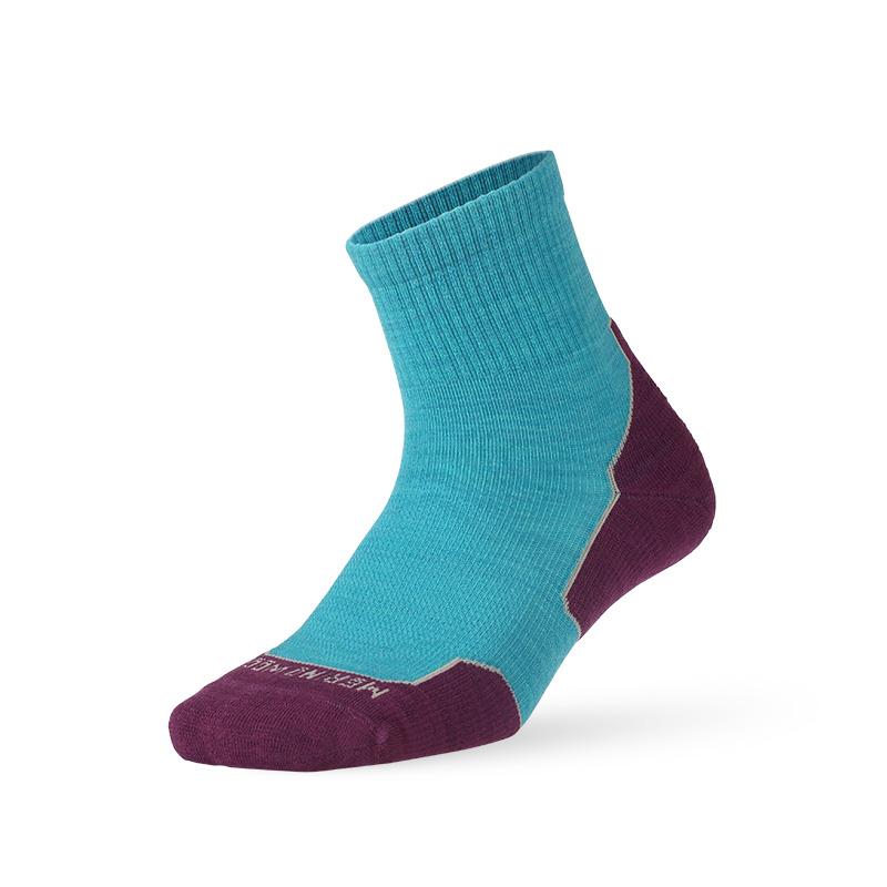 ZEALWOOD Marathon Laufsocken, Herren Damen Outdoor Merino Wolle Sport Kompressionssocken Atmungsaktiv Gepolstert Radfahren 1/3 Paare