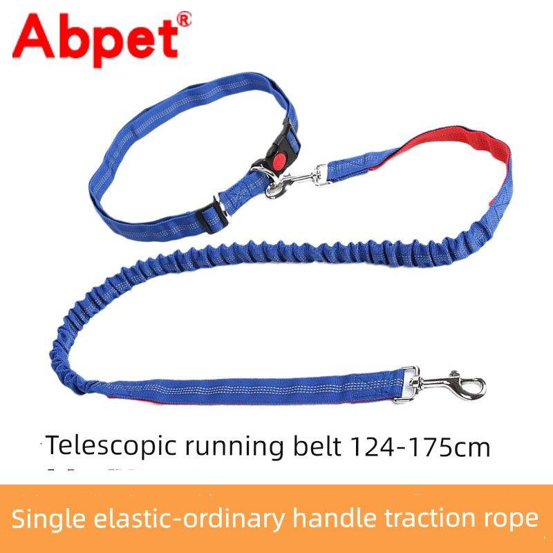 

Running Dog Leash Pet Hand Holding Rope Belt Portable Reflective Dog Rope Dog Chain Pet Supplies Dog Walking without Rope Waist (70-120cm) Single elastic-Sky Blue