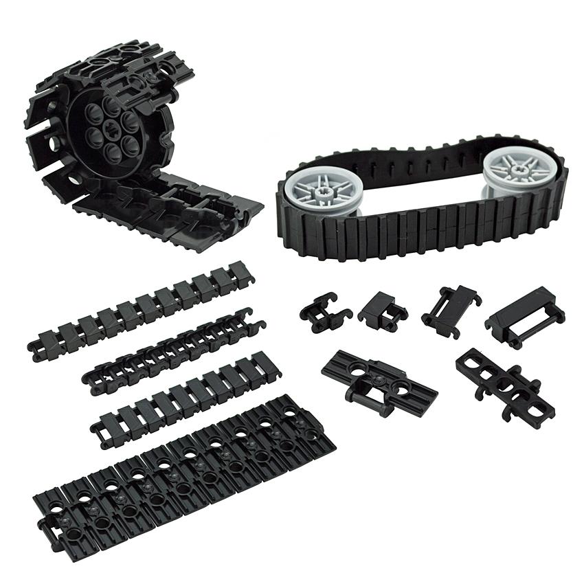 Technology Accessory Model Constructing Modules Works with 53992 88323 3873 3711 Tank Chain Bricks Track Link Tread Technical Parts