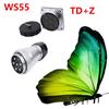 WEIPU WS55 TD+Z M55 Outdoor Soldering Waterproof Power Connector 4 7 40 53 61 Pin Electrical Adapter Solar LED Panels Bulkhead