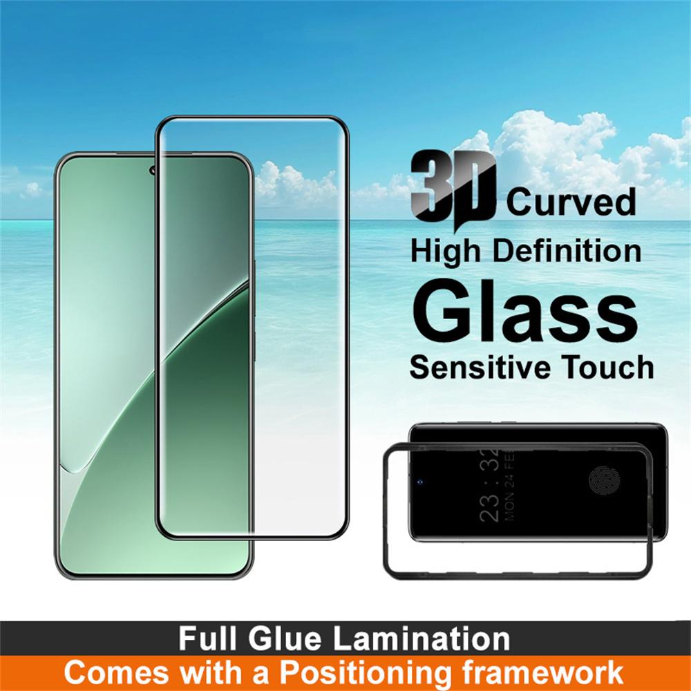 IMAK For Xiaomi 15 Pro Screen Protector Full Glue 3D Curved Tempered Glass Film with Positioning Frame