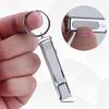 Ultra-Thin Nail Clipper Stainless Steel Foldable Nail Cutter With Nail File