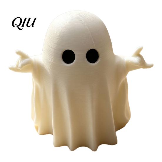 Whimsical Home Decorations Halloween Ghost Figurine, 3D Printed Cute Rock Statue, Statue Funny Coffee Table Centerpieces Shelf Mantel Ornaments Modern