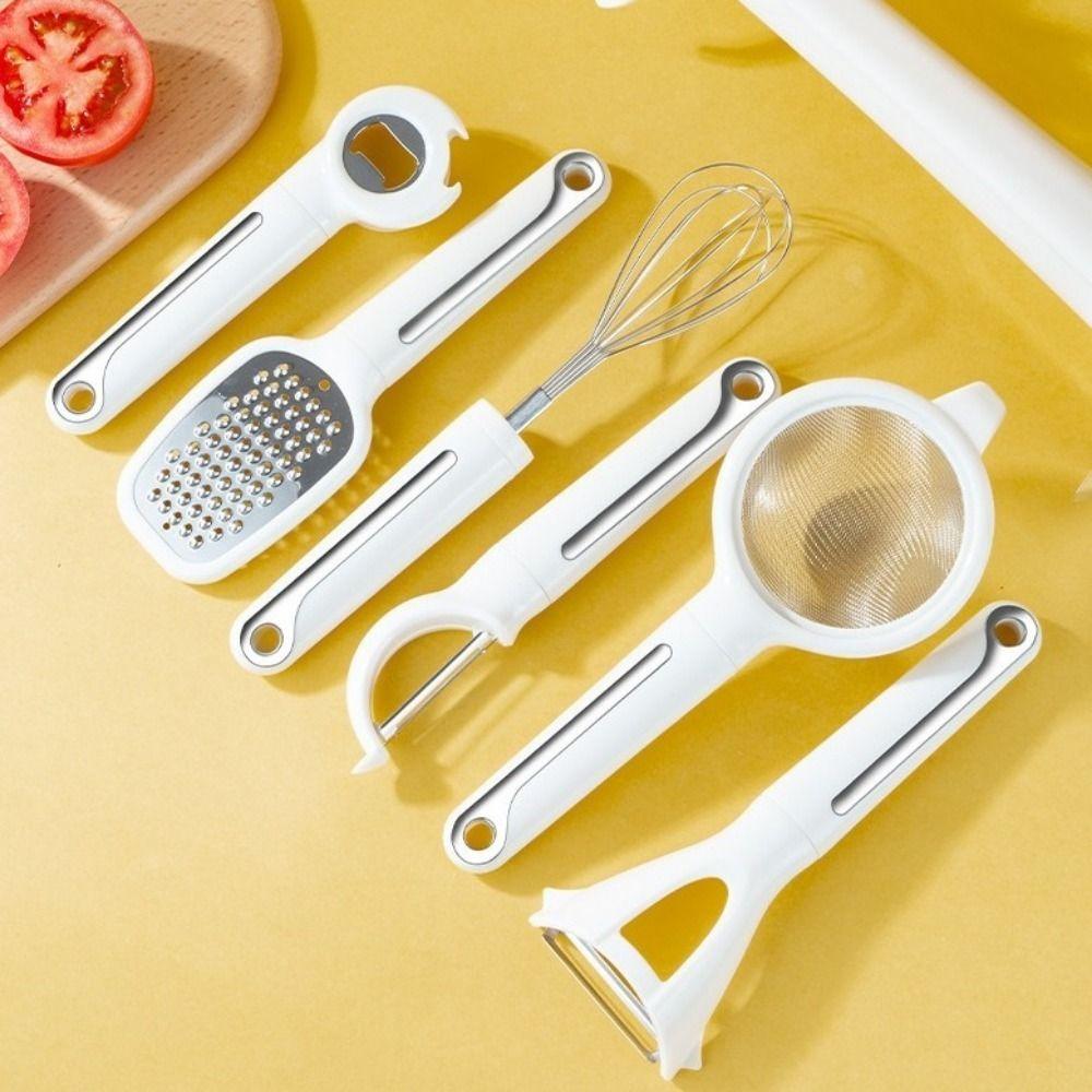 7 Pieces/Set Space Saving Cooking Utensils Set Household Bottle Opener Kitchen Gadget Set  For Home