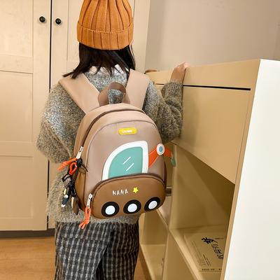 New Children's Backpack, Kindergarten Baby Burden Reduction Schoolbag, Boys and Girls Cartoon Car, Outdoor Leisure Bag, Backpack.