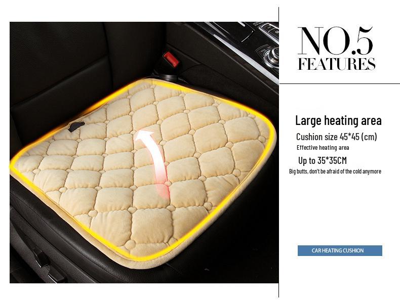 Universal 12V Electric Heated Car Seat Cushion for Winter