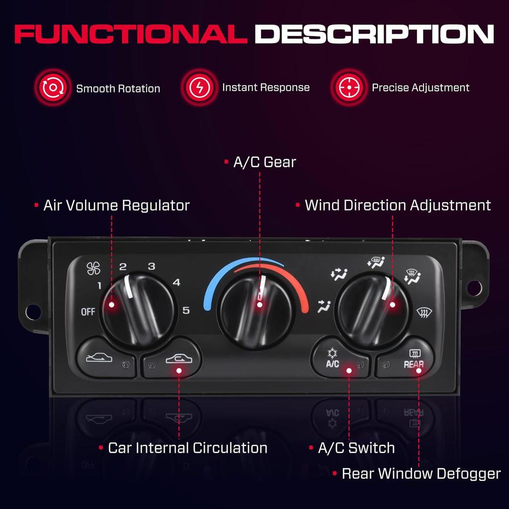 Chevrolet A/C Temperature Control Module Switch 599-213