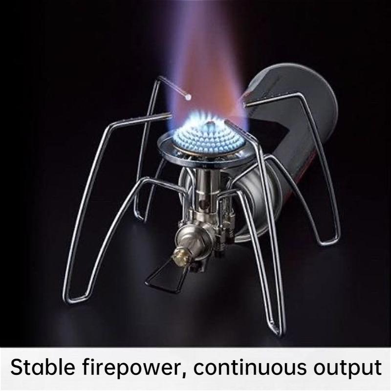 Stainless steel spider stove,outdoor camping windproof stove head,portable foldable stove head,high-power integrated picnicstove