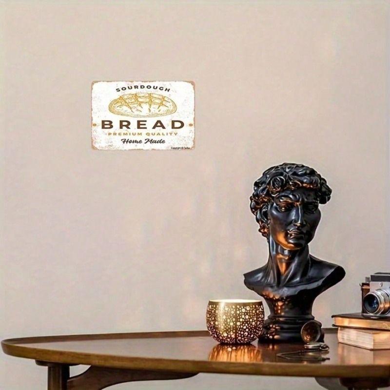 Metal Wall Art Decor, Retro Bakery Poster for Kitchen Cafe