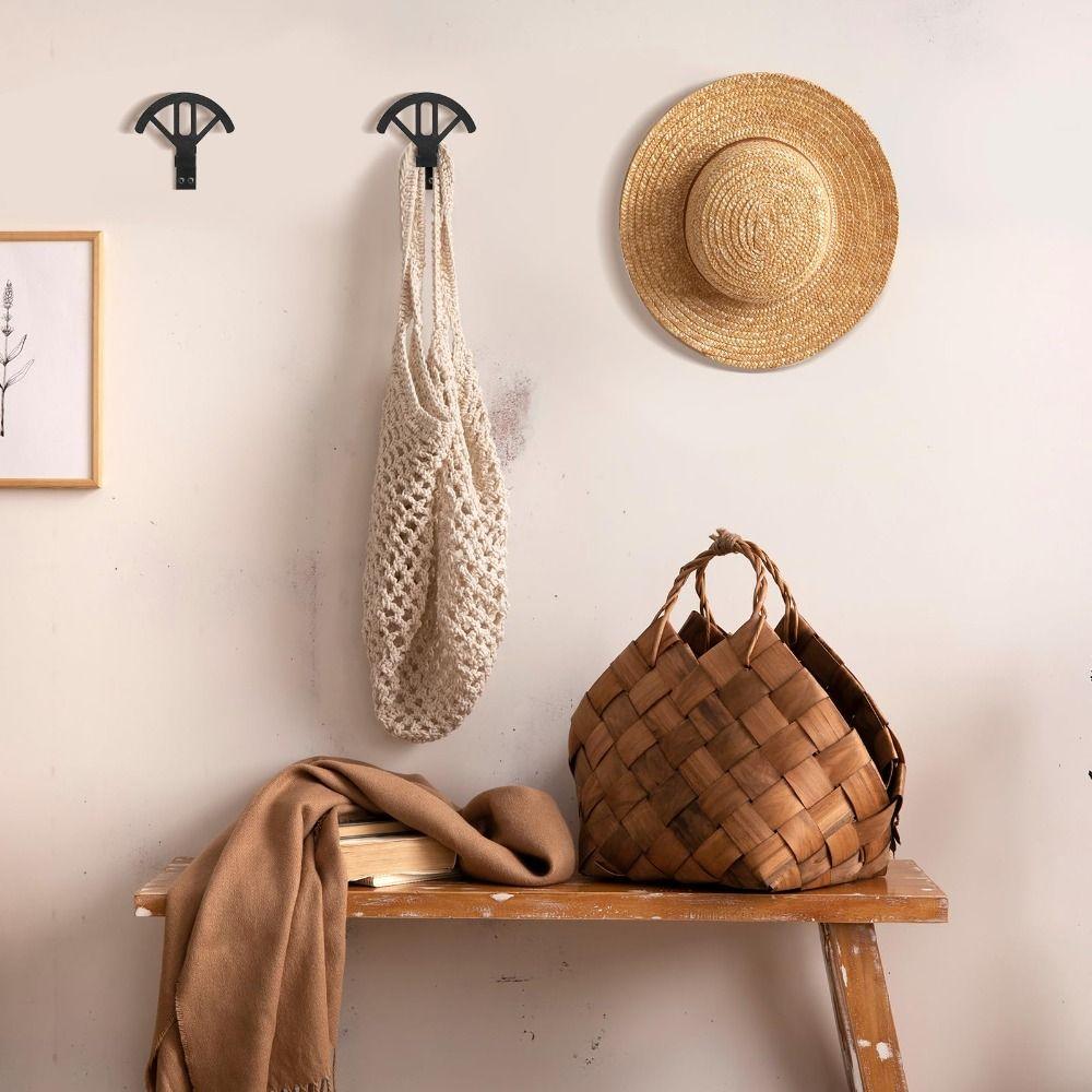 Portable Wooden Cowboy Hat Rack Adjustable Design Wall Mounted Hat Holder Space Saving Keep Original Shape Hat Storage Holder