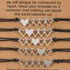 5x Sister Bracelet Jewelry Christmas Birthday Gifts for Couples Lover Friends
