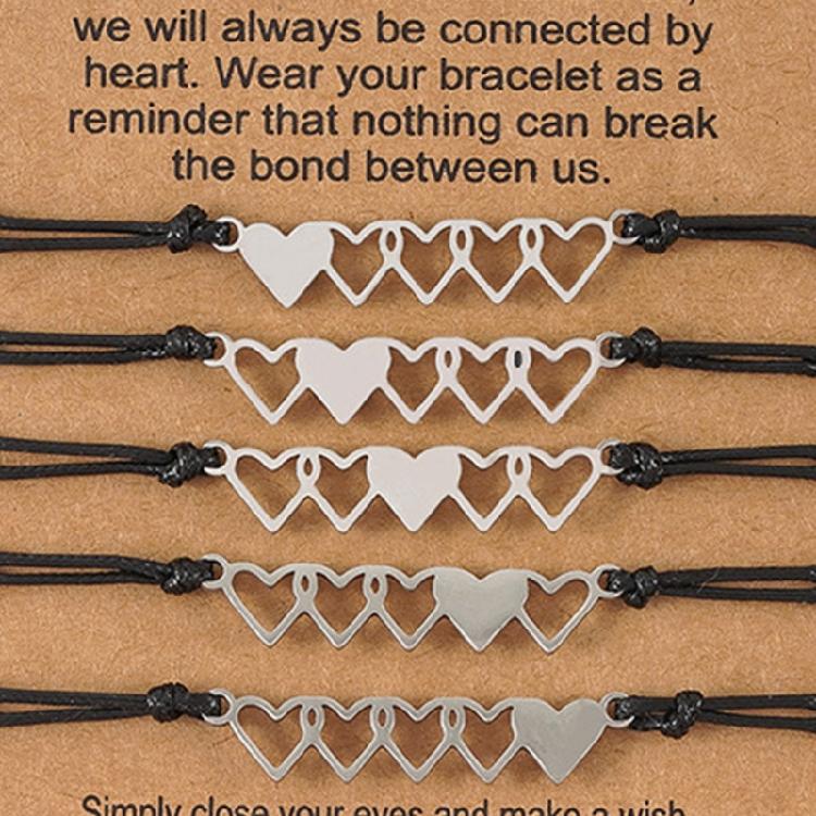 5x Sister Bracelet Jewelry Christmas Birthday Gifts for Couples Lover Friends