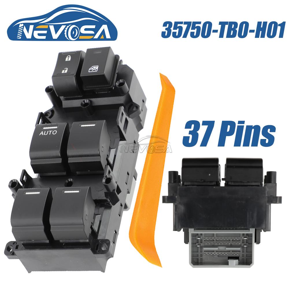 35750-TB0-H01 Master Left Side Power Window Switch For Honda Accord EX LX 2008 2009 2010 2011 2012 35750-TA0-A02 35750-TBD-H13 35750-TB0-H01