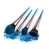 4pcs Makeup Brushes Flame-like Brush Nose Eyebrow Eyeshadow Stippling with Diamond Handle