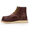 Steel Toe Safety Work Boots Men - Anti-Impact Anti-Puncture Full-Grain Leather High-Cut Breathable ESD Safe
