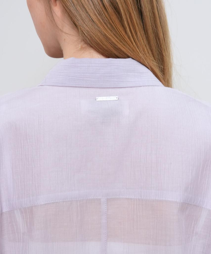 GENERALIDEA Summer Wrinkle Sheer Shirt [Lavender] / Wbe2L03531