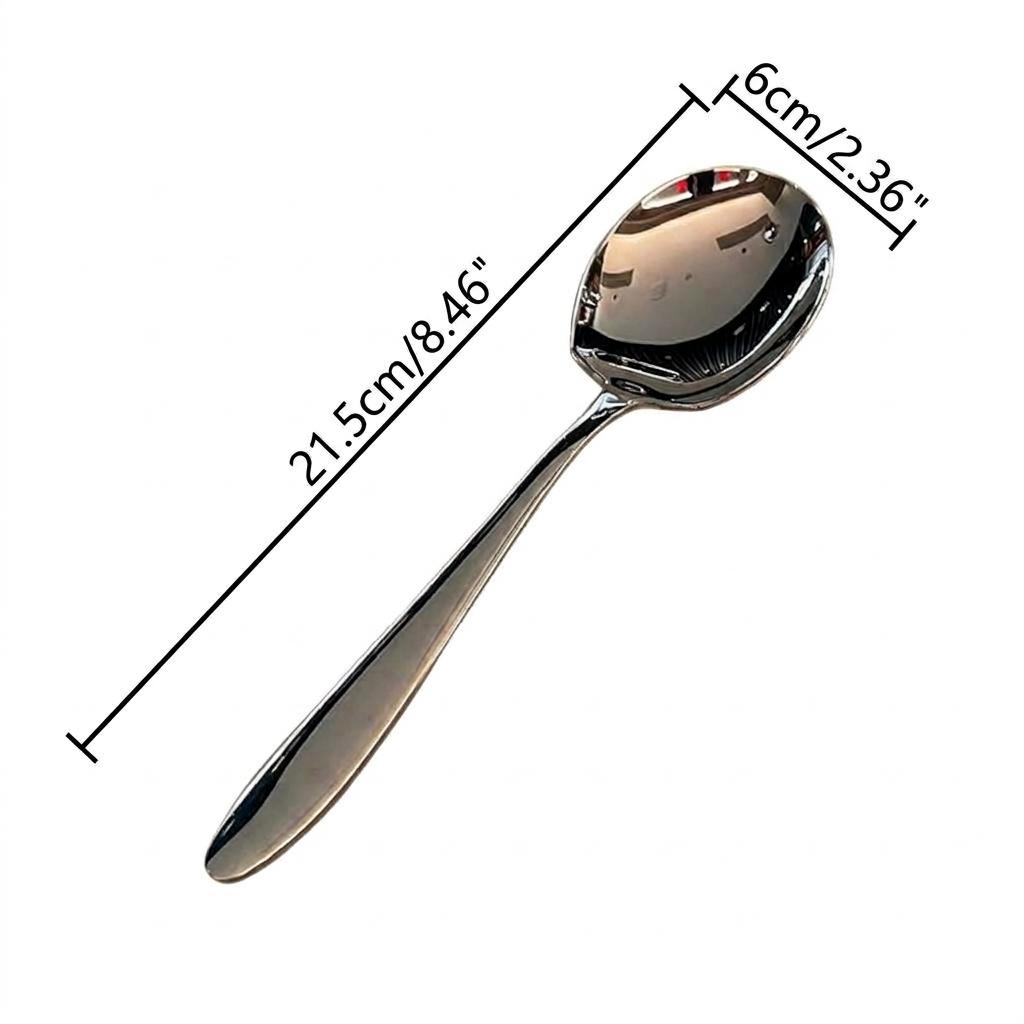 1/3PCS Korean Stainless Steel Thickening Spoon Creative Long Handle Hotel Hot Pot Spoon Soup Ladle Home Kitchen Essential Tools