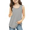 Girls  Kids Summer Crewneck Sleeveless Shirts Tank Tops