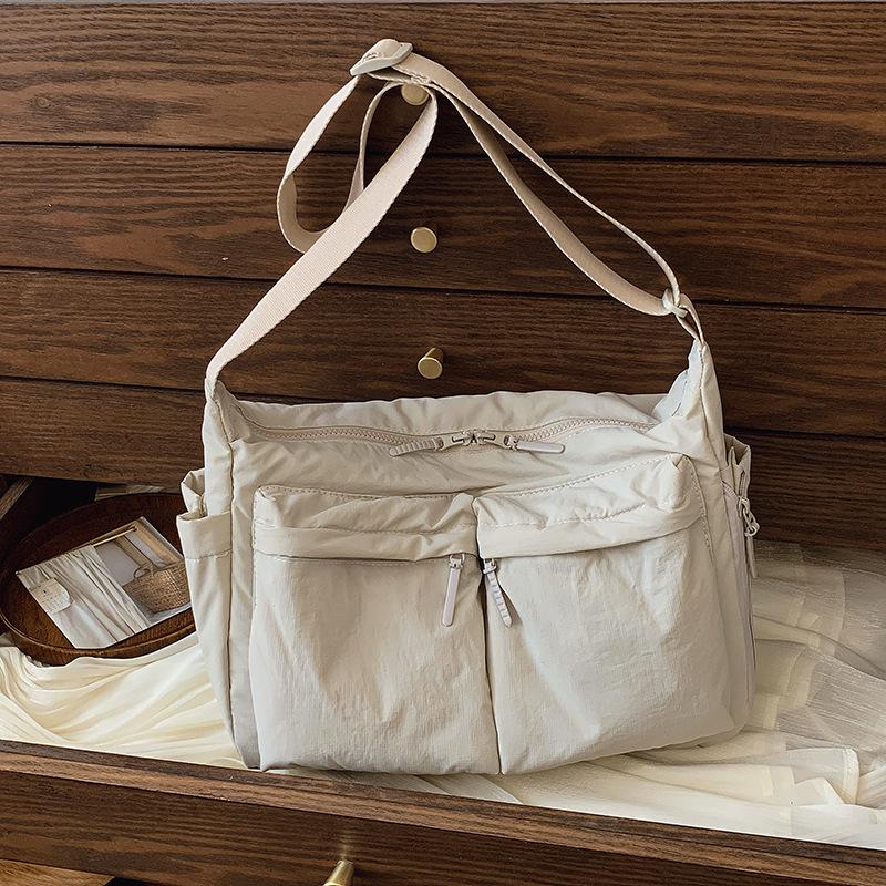 Unisex Multi-Pocket Casual Crossbody Tote