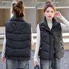 Cotton Vest Women's Year Korean Version Loose Autumn and Winter Vest New Versatile Vest Thickened Short Coat Down Cotton