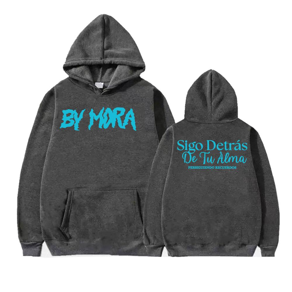 Rapper Mora Sigo Detras De Tu Aema Hoodies Men's Clothing Vintage Gothic Sweatshirt Autumn Winter Casual Loose Hoodie Streetwear