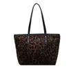 Popular Textured Bag Women's 2025 Autumn New Leopard Print Tote Bag Women's Large-capacity Commuter Shoulder Bag