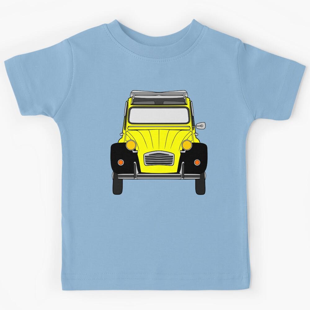 Citroen 2CV yellow black color Kids T-Shirt 100
