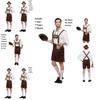 Classic Men Oktoberfest Clothing Cosplay Attire With Comfortable Suspenders And Hat
