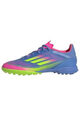 Adidas F50 League TF Futsal Unisex Size Blue Pink Size Shoes, Adult, NJV48, Fusion/Lucid Lemon/Lucid (IE1230), 26.5cm