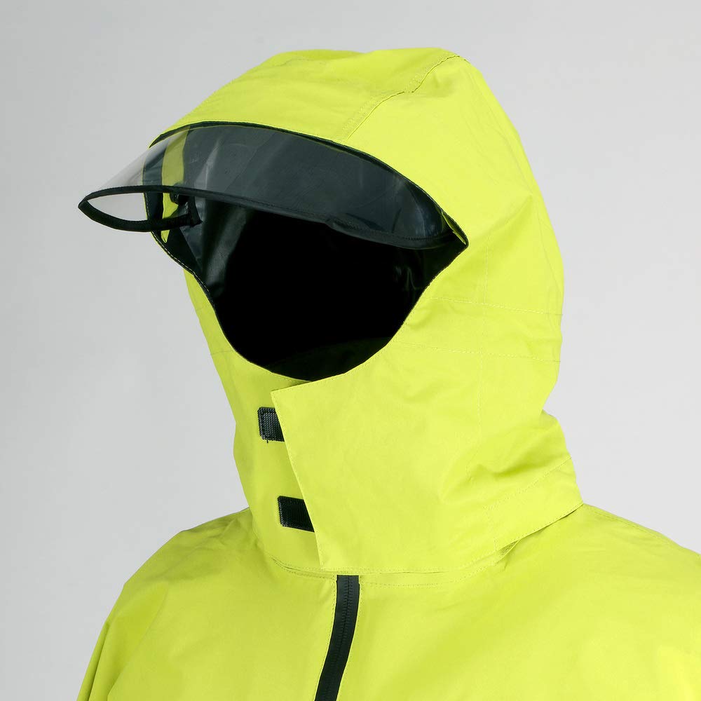 TRUSCO Stretch Rain Suit with Rotating Hood and Brim, Lime, 3L (NRSR-LM-3L)
