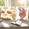 Kawaii Taiyaki Pillow Case Removable Washable Cushion Cover – All-Season Soft Linen