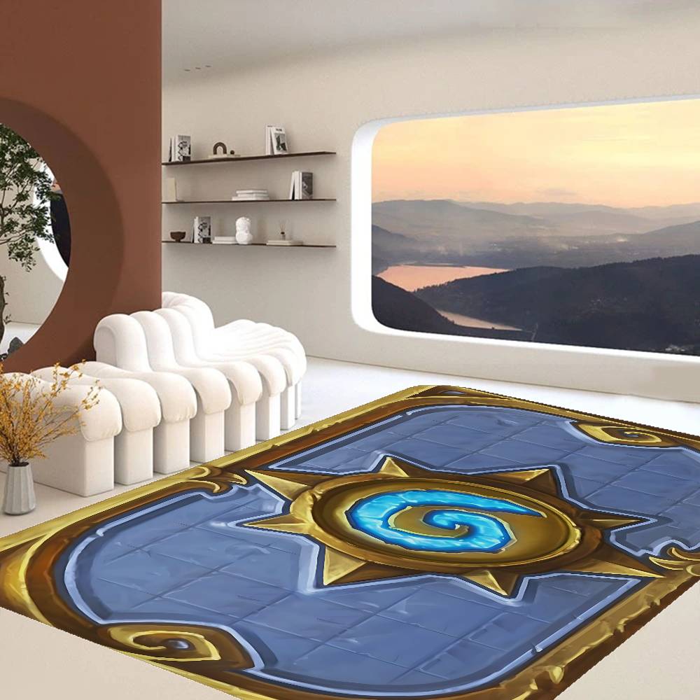 Game H-HearthStone Bathroom Mat INS Style Soft Bedroom Floor House Laundry Room Mat Anti-skid Welcome Doormat